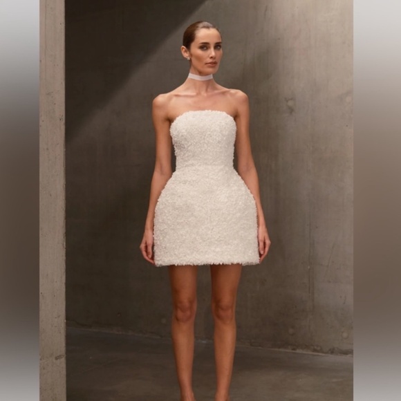 Nadine Merabi Maisy Dress White - Picture 4 of 9